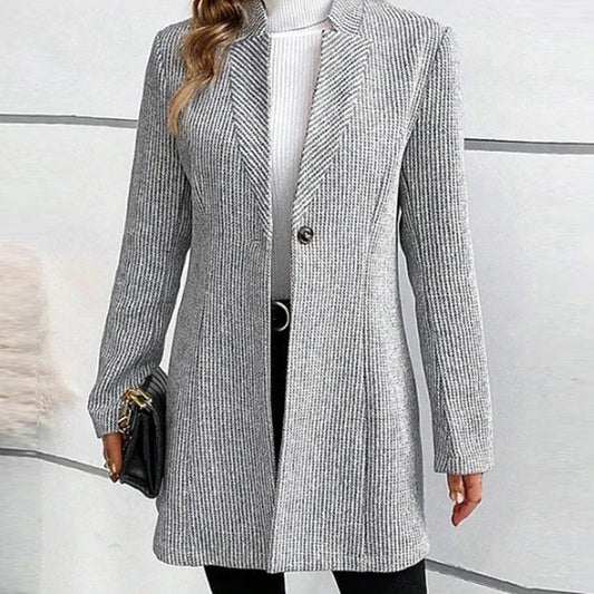MARLOW – Classic Jacquard Wool Coat